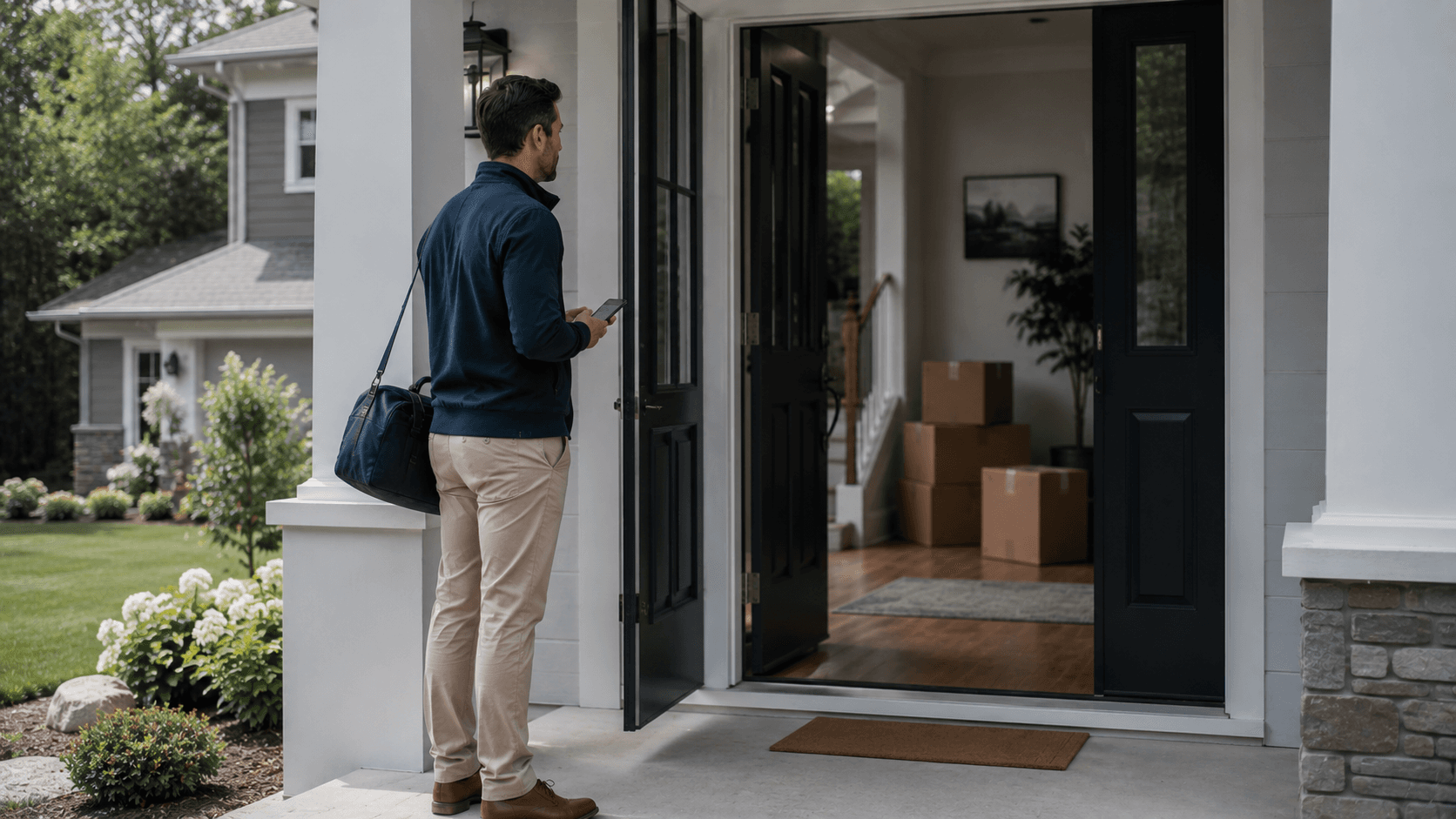 MoveScan AI workflow from in-home capture through review to branded PDF delivery